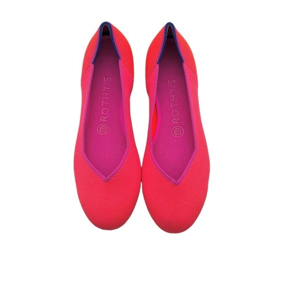 Rothy’s The Flat‎ Tropical Pink Limited Edition Women’s Size 7.5 - Picture 2 of 8